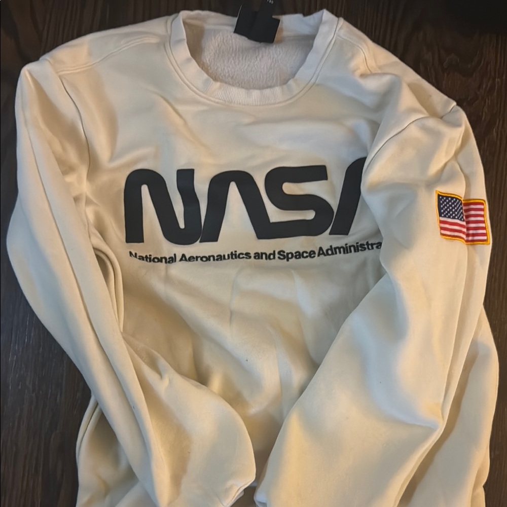 Small Cream Men's Sweater